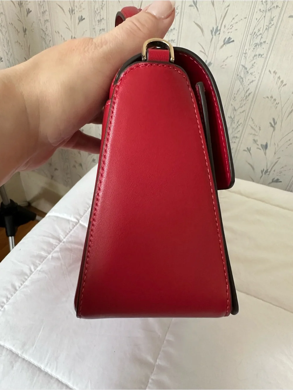 Kate Spade Red Leather Top-Handle Satchel